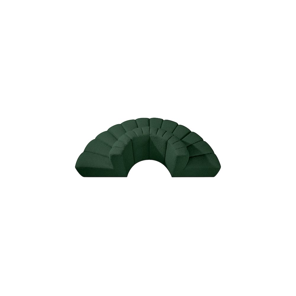 Arc Green Boucle Fabric Modular Sofa. Picture 5