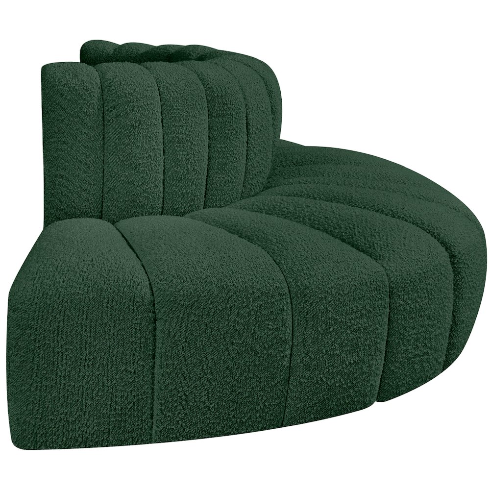 Arc Green Boucle Fabric Modular Sofa. Picture 6