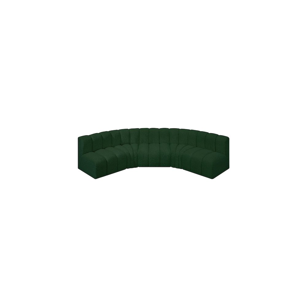 Arc Green Boucle Fabric Modular Sofa. Picture 4