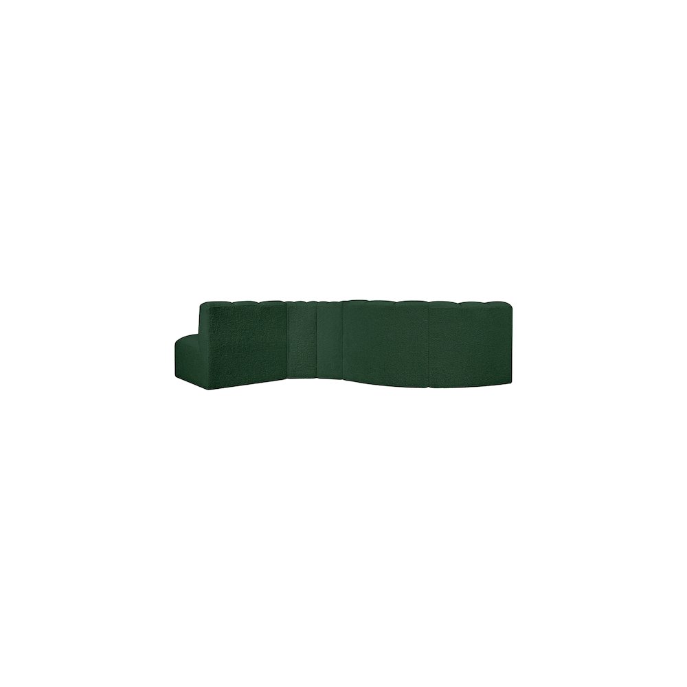 Arc Green Boucle Fabric Modular Sofa. Picture 3