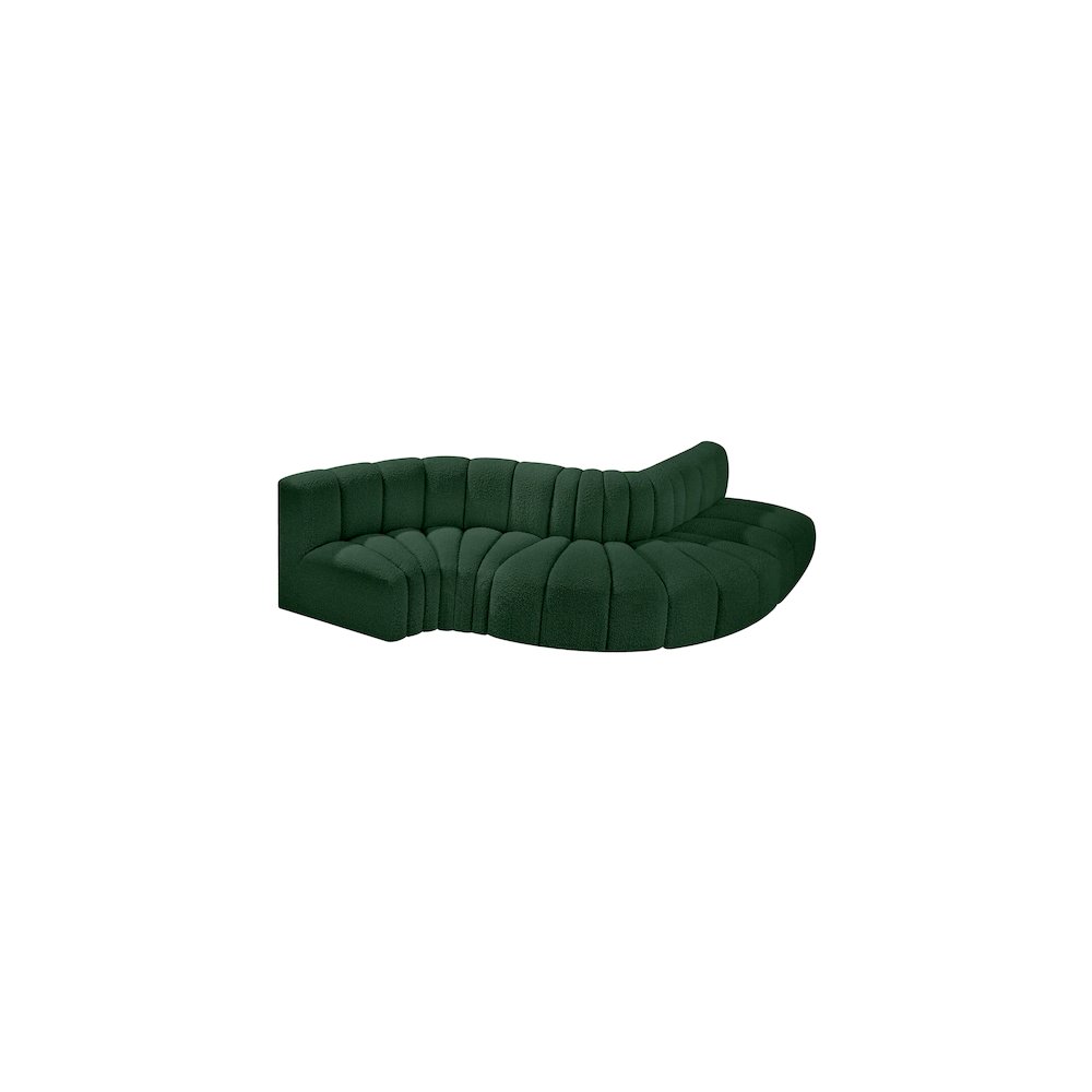 Arc Green Boucle Fabric Modular Sofa. Picture 4
