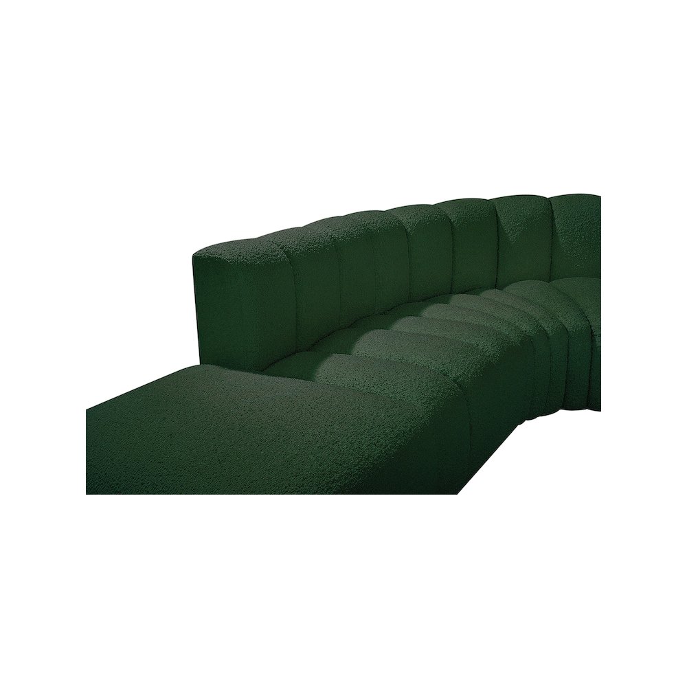 Arc Green Boucle Fabric Modular Sofa. Picture 6