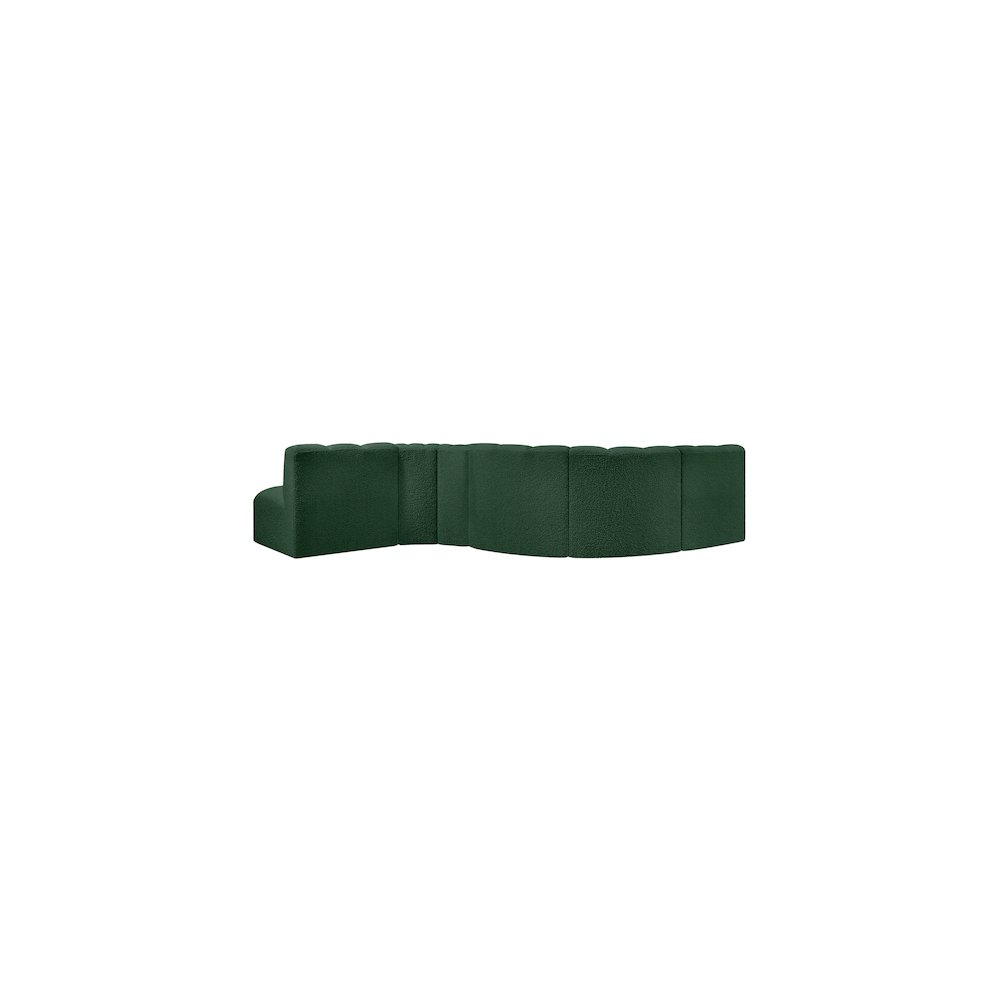 Arc Green Boucle Fabric Modular Sofa. Picture 3