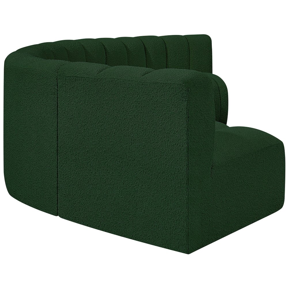 Arc Green Boucle Fabric Modular Sofa. Picture 6