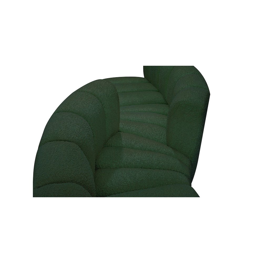 Arc Green Boucle Fabric Modular Sofa. Picture 4