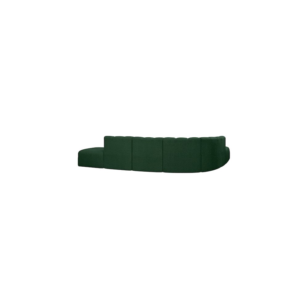 Arc Green Boucle Fabric Modular Sofa. Picture 3
