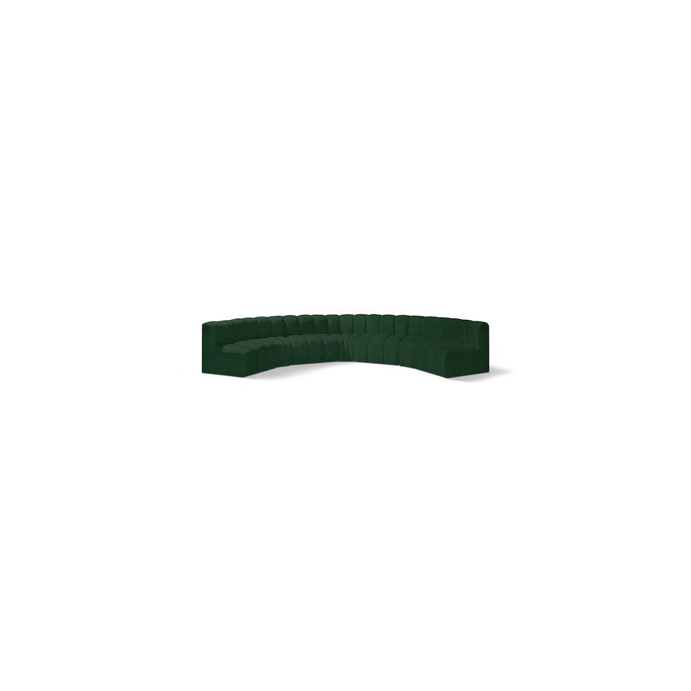 Arc Green Boucle Fabric Modular Sofa. Picture 1