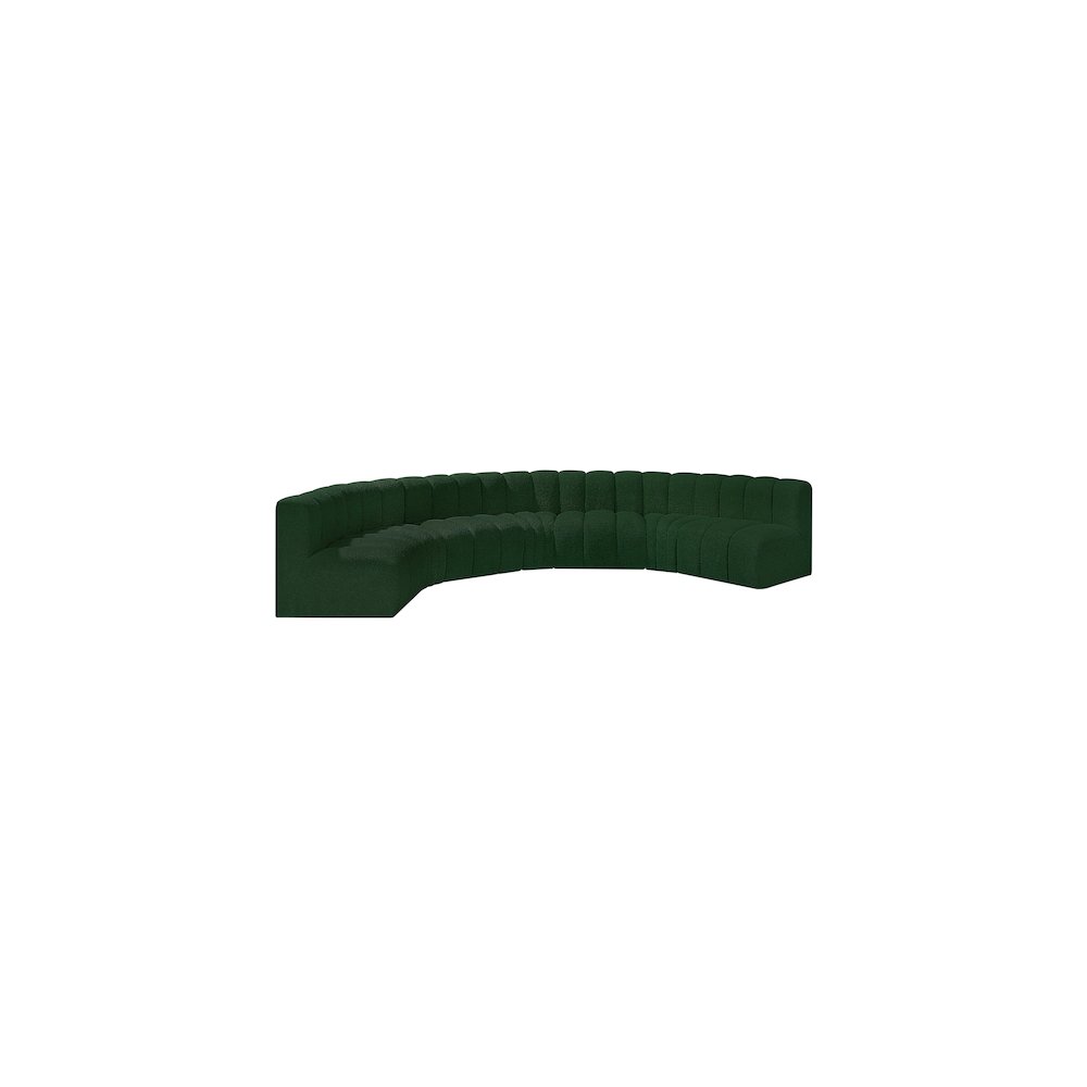 Arc Green Boucle Fabric Modular Sofa. Picture 4