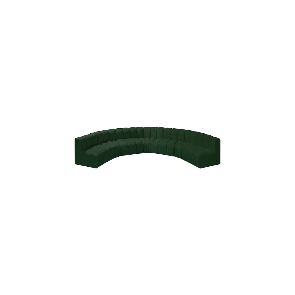 Arc Green Boucle Fabric Modular Sofa. Picture 5