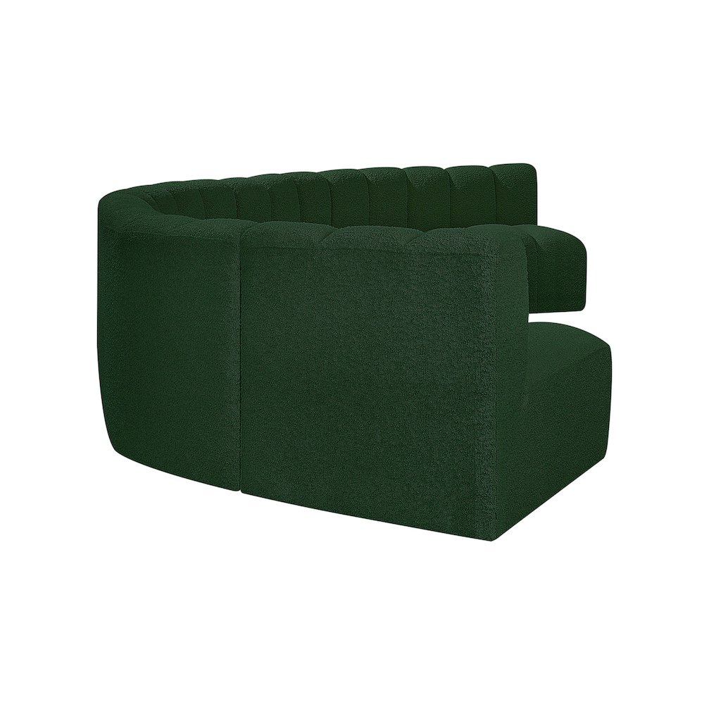 Arc Green Boucle Fabric Modular Sofa. Picture 6