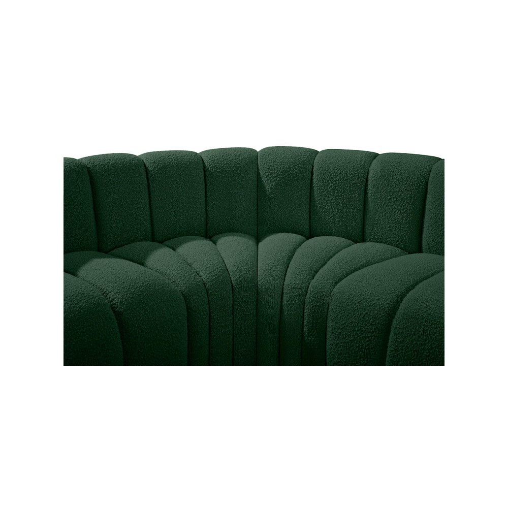 Arc Green Boucle Fabric Modular Sofa. Picture 8