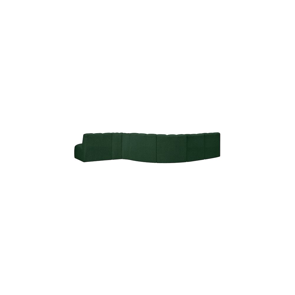 Arc Green Boucle Fabric Modular Sofa. Picture 3