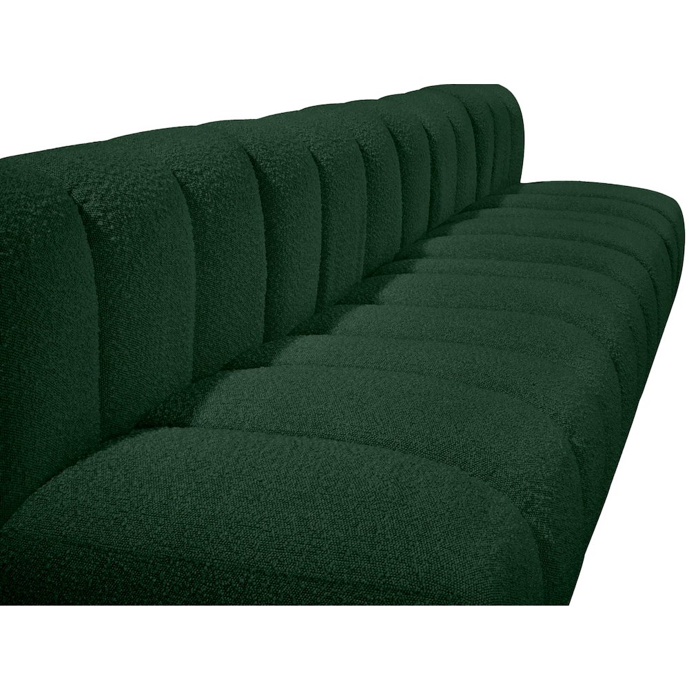 Arc Green Boucle Fabric Modular Sofa. Picture 9