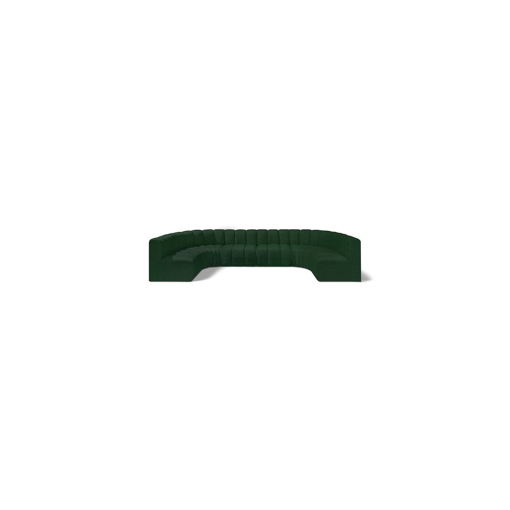 Arc Green Boucle Fabric Modular Sofa. Picture 1