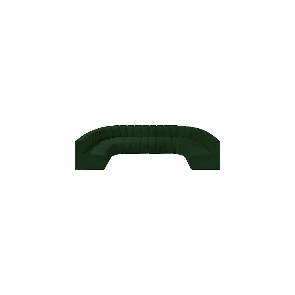 Arc Green Boucle Fabric Modular Sofa. Picture 5