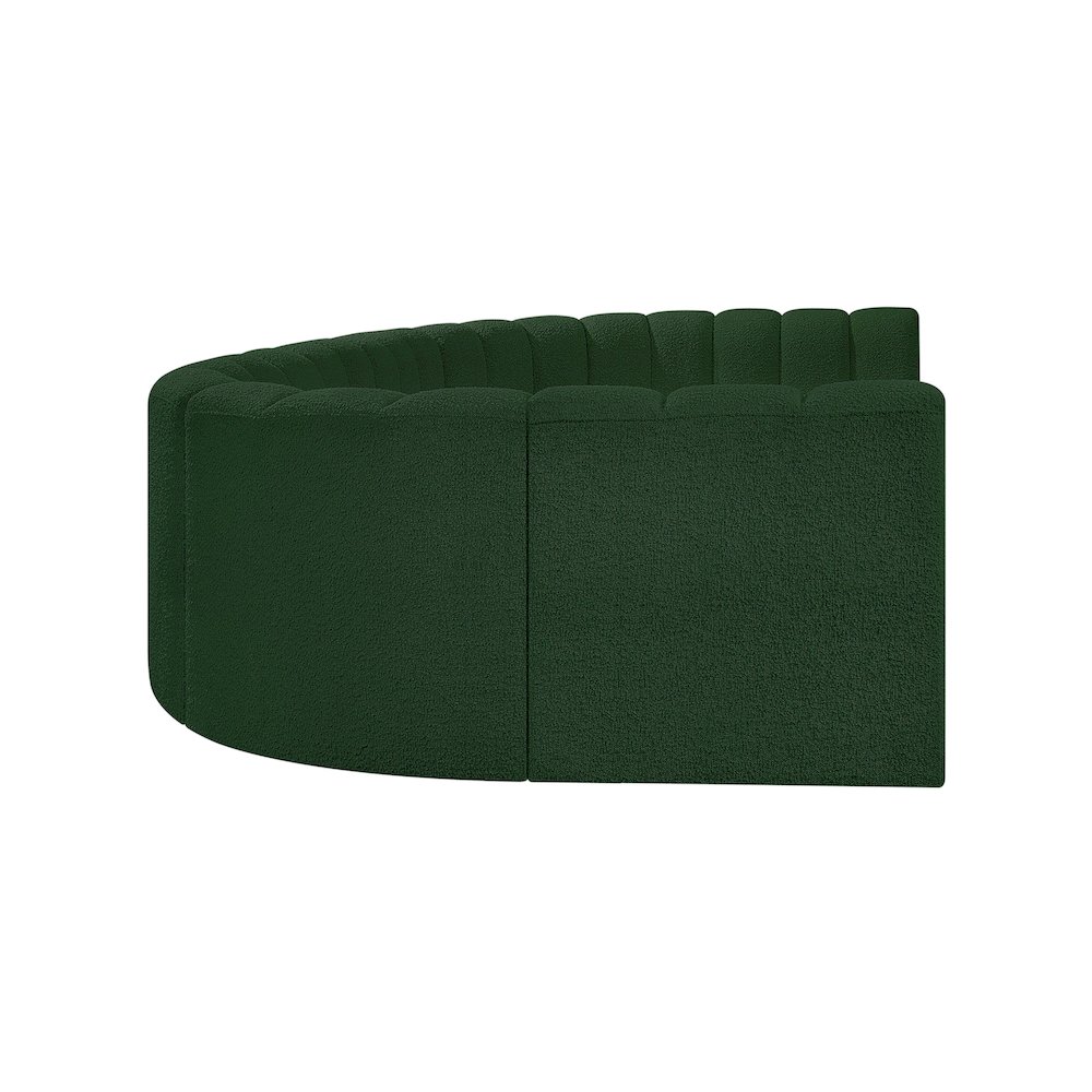 Arc Green Boucle Fabric Modular Sofa. Picture 6