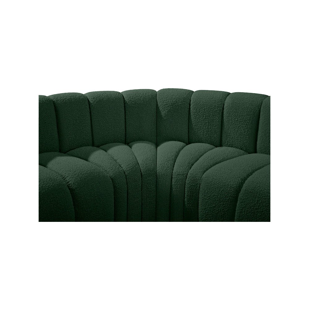 Arc Green Boucle Fabric Modular Sofa. Picture 8