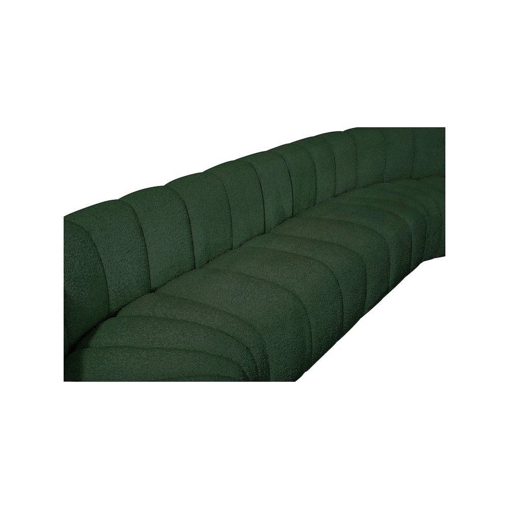 Arc Green Boucle Fabric Modular Sofa. Picture 9