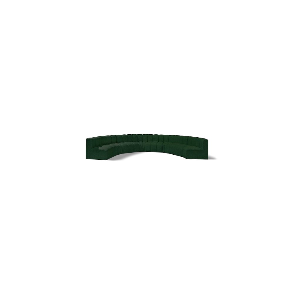 Arc Green Boucle Fabric Modular Sofa. Picture 1