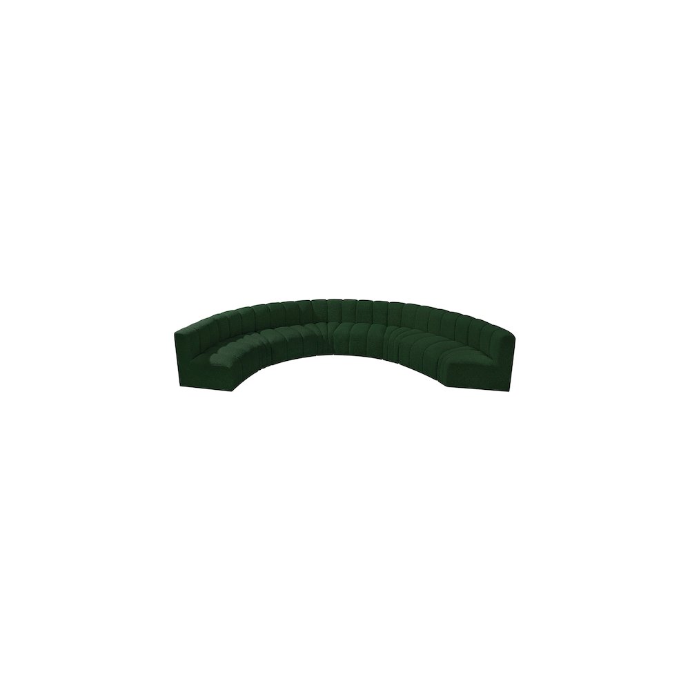 Arc Green Boucle Fabric Modular Sofa. Picture 5