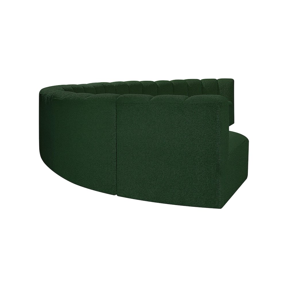 Arc Green Boucle Fabric Modular Sofa. Picture 6