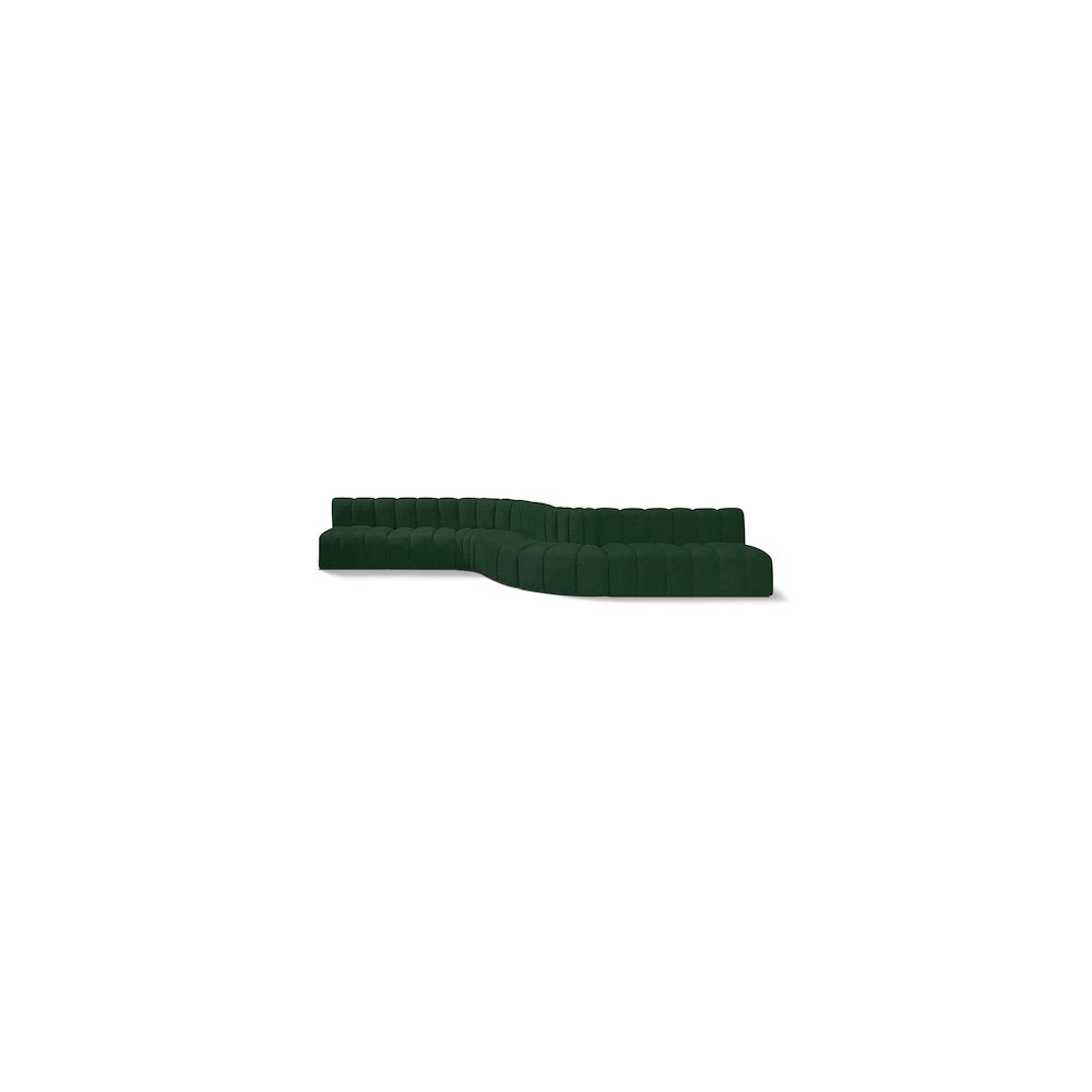 Arc Green Boucle Fabric Modular Sofa. Picture 1