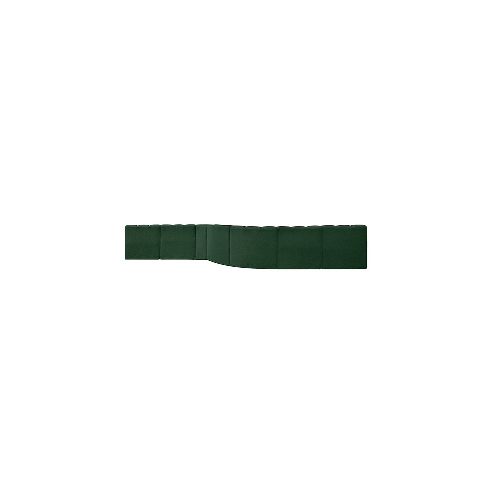 Arc Green Boucle Fabric Modular Sofa. Picture 3