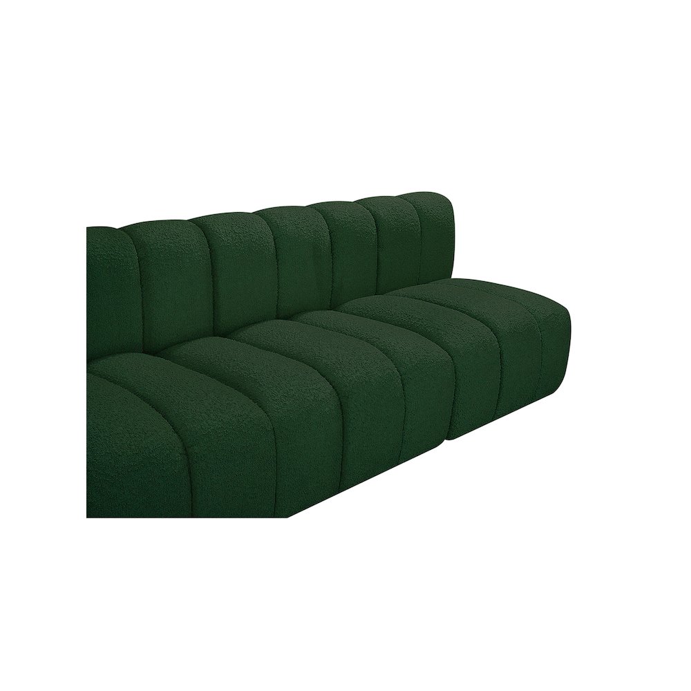 Arc Green Boucle Fabric Modular Sofa. Picture 8