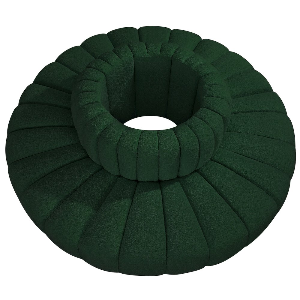 Arc Green Boucle Fabric Modular Sofa. Picture 3