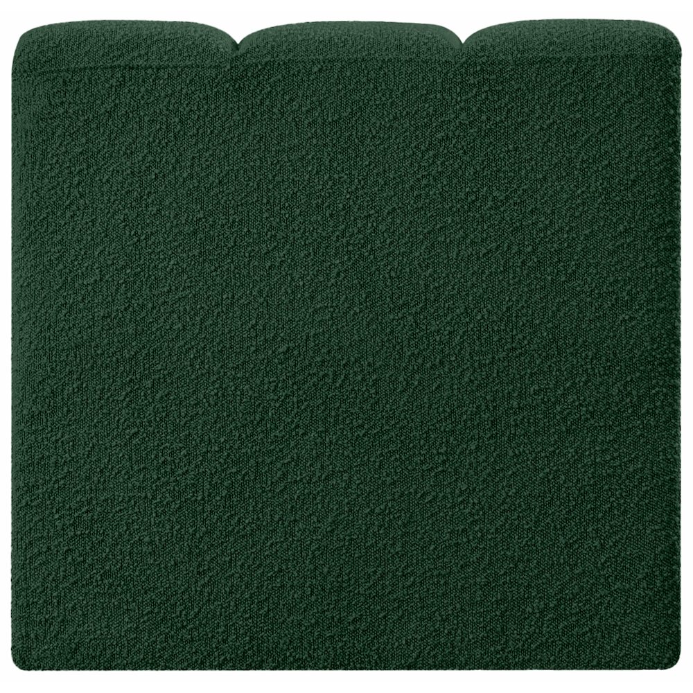 Arc Green Boucle Fabric Straight Chair. Picture 3