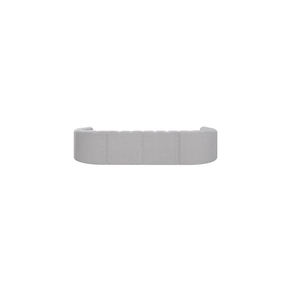 Arc Grey Boucle Fabric Modular Sofa. Picture 3
