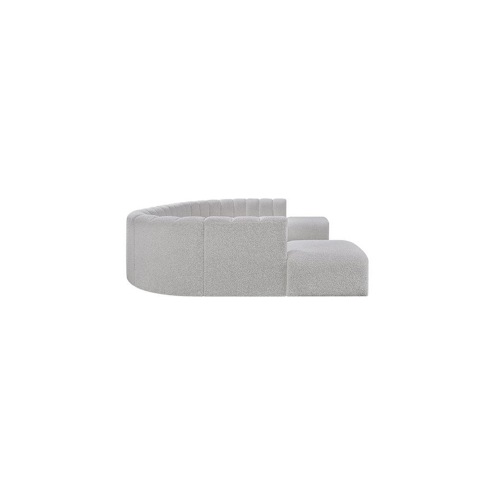 Arc Grey Boucle Fabric Modular Sofa. Picture 6