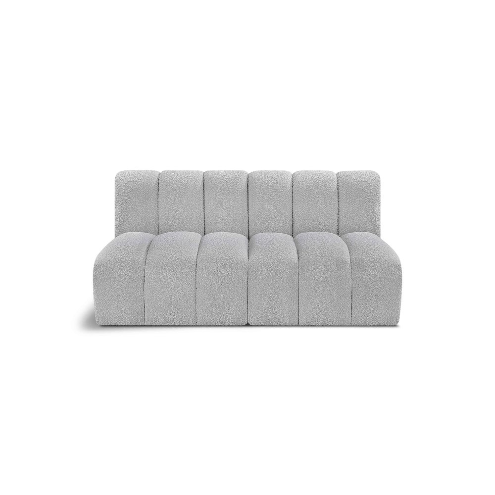 Arc Grey Boucle Fabric Modular Sofa. Picture 1