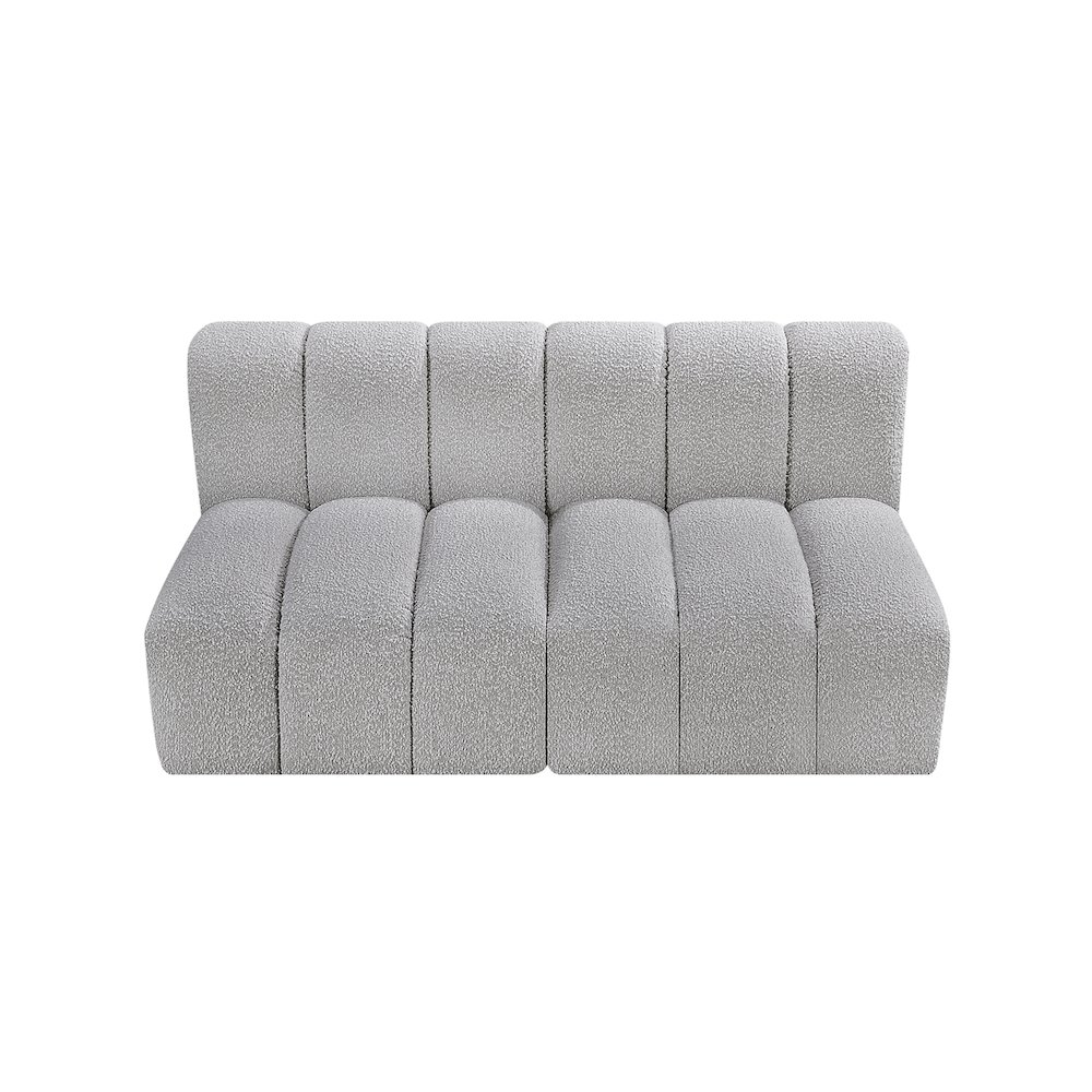 Arc Grey Boucle Fabric Modular Sofa. Picture 5