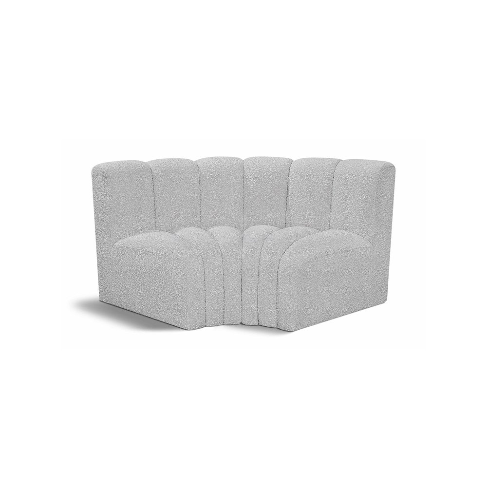 Arc Grey Boucle Fabric Modular Sofa. Picture 1