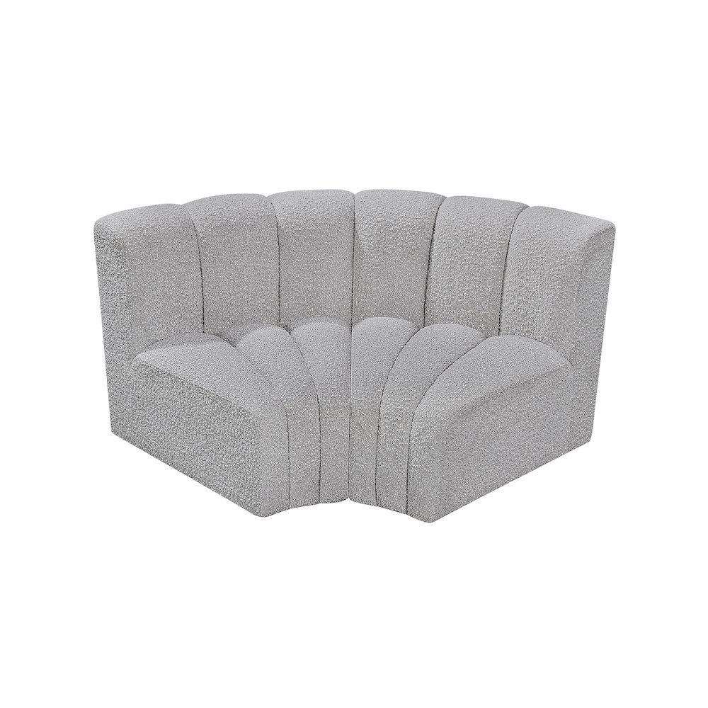 Arc Grey Boucle Fabric Modular Sofa. Picture 3