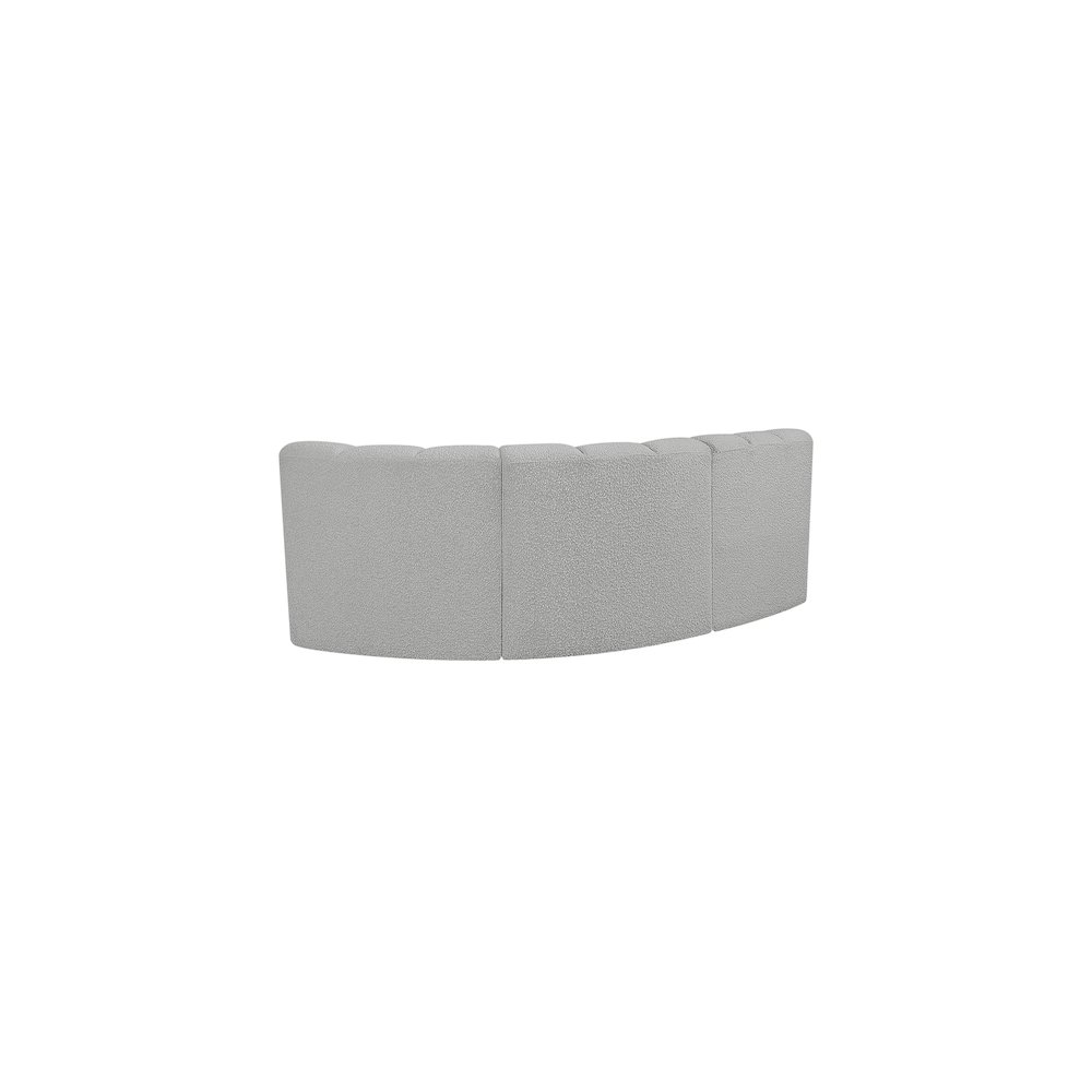 Arc Grey Boucle Fabric Modular Sofa. Picture 3