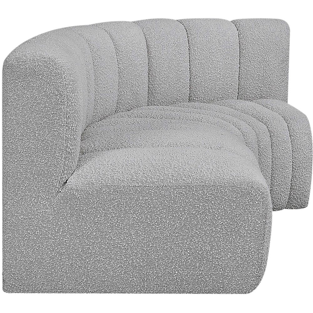 Arc Grey Boucle Fabric Modular Sofa. Picture 6