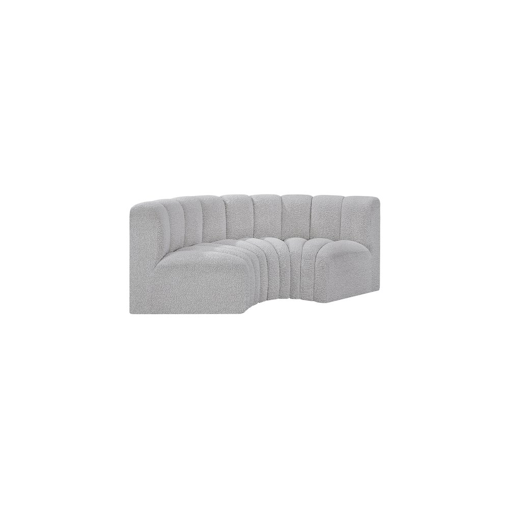 Arc Grey Boucle Fabric Modular Sofa. Picture 5