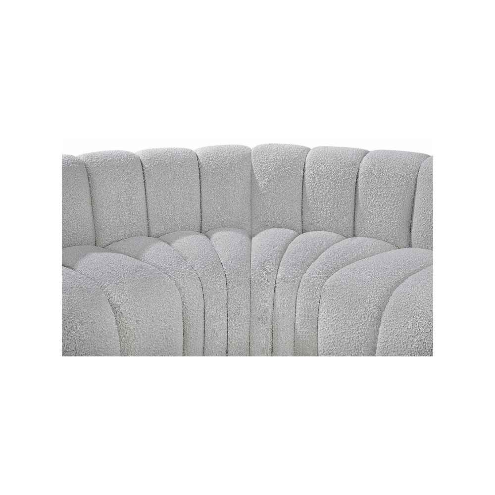 Arc Grey Boucle Fabric Modular Sofa. Picture 7