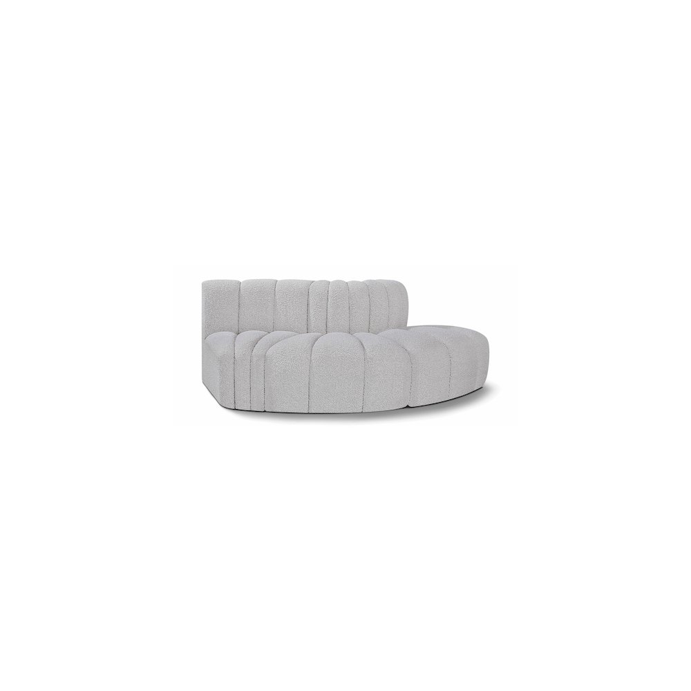 Arc Grey Boucle Fabric Modular Sofa. Picture 1