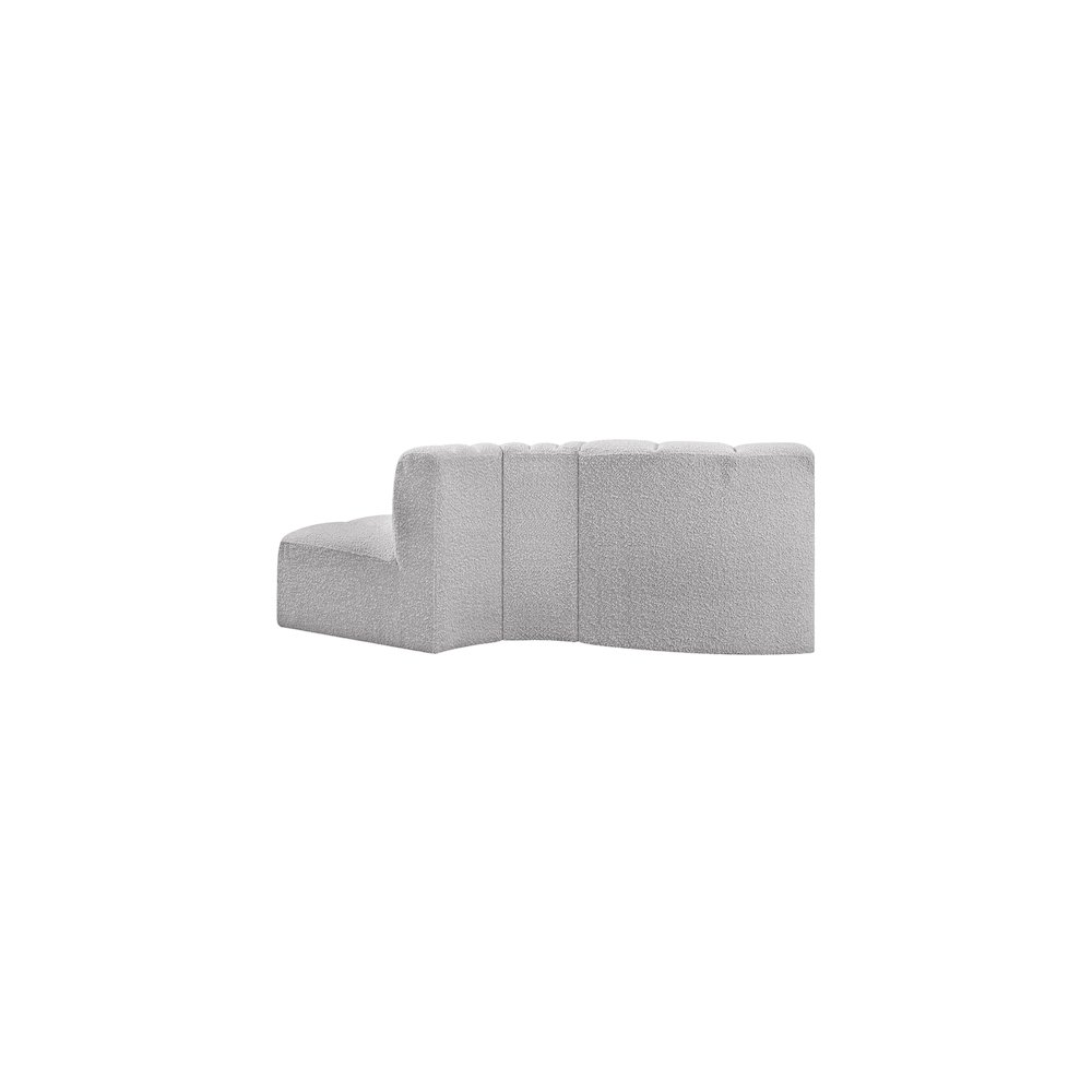 Arc Grey Boucle Fabric Modular Sofa. Picture 3