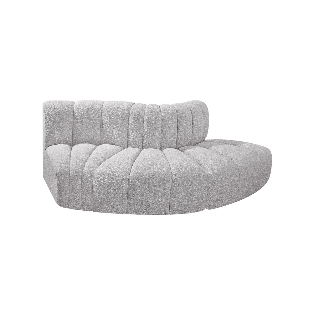 Arc Grey Boucle Fabric Modular Sofa. Picture 4