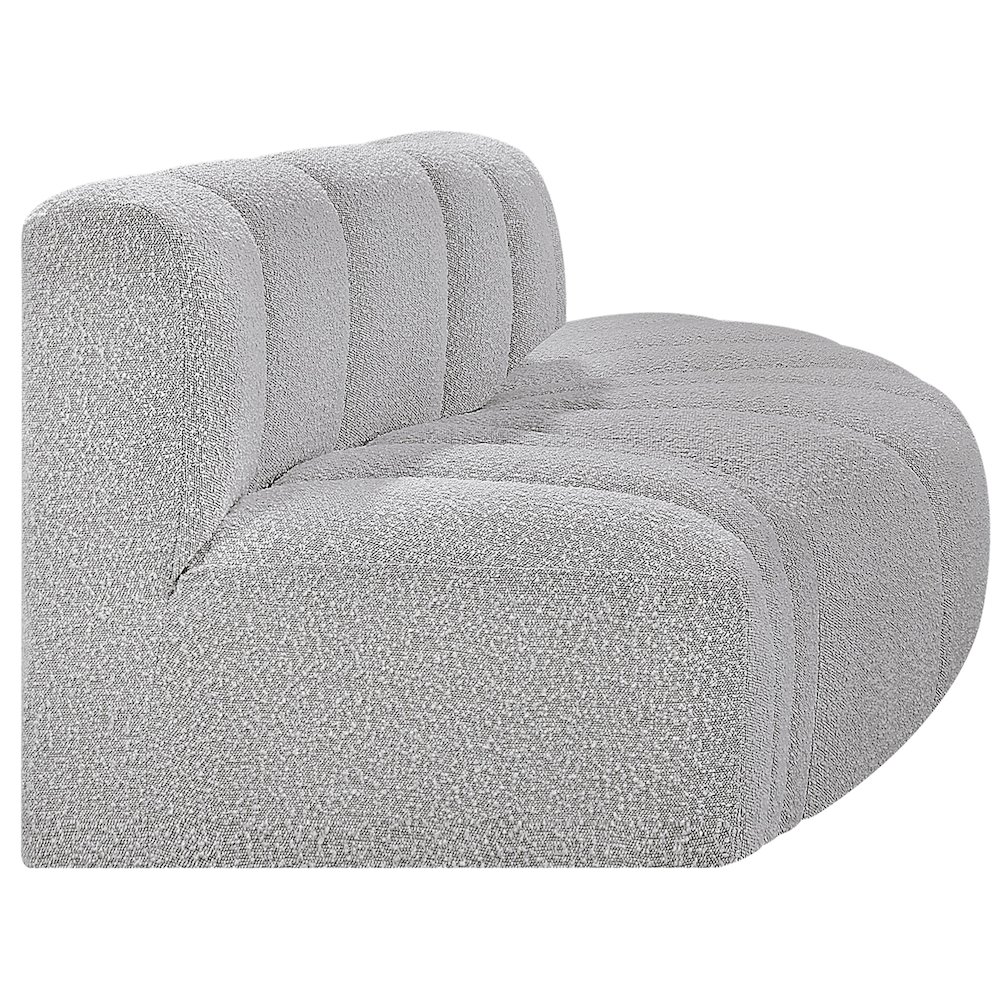 Arc Grey Boucle Fabric Modular Sofa. Picture 5