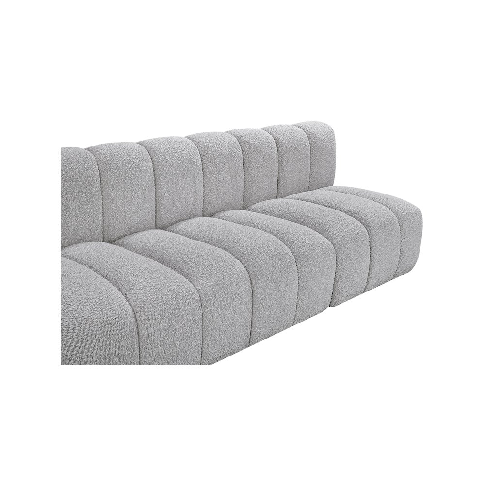 Arc Grey Boucle Fabric Modular Sofa. Picture 7