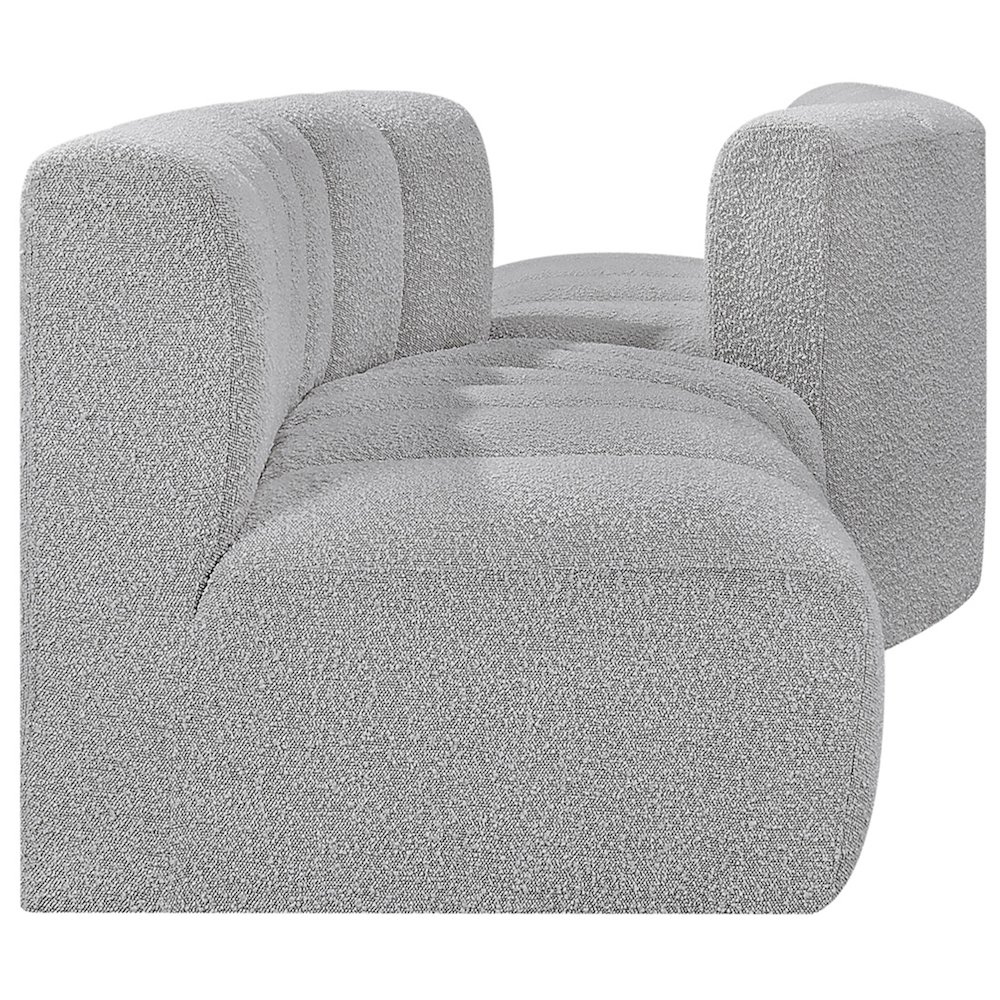 Arc Grey Boucle Fabric Modular Sofa. Picture 5