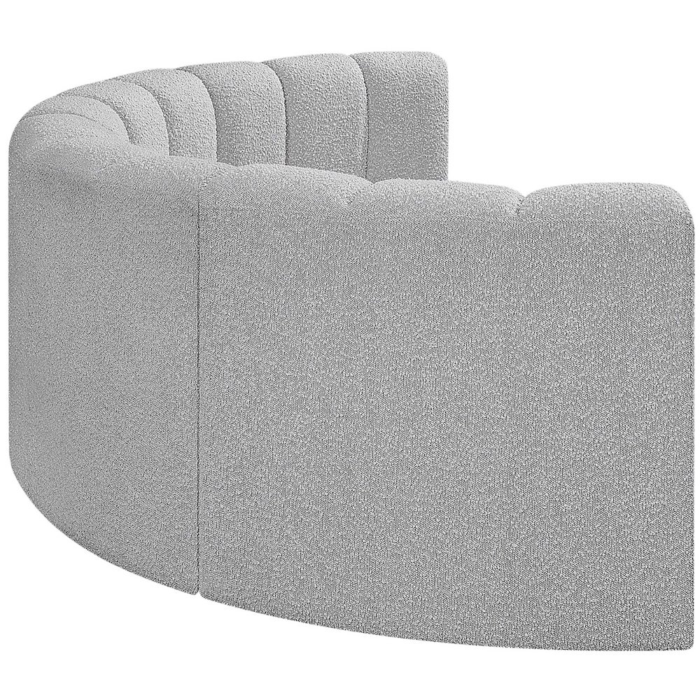 Arc Grey Boucle Fabric Modular Sofa. Picture 6