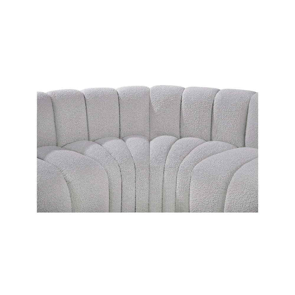 Arc Grey Boucle Fabric Modular Sofa. Picture 7