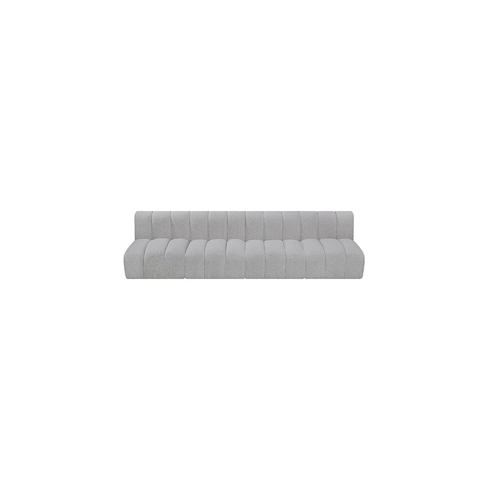 Arc Grey Boucle Fabric Modular Sofa. Picture 5