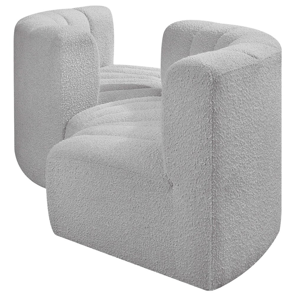 Arc Grey Boucle Fabric Modular Sofa. Picture 5